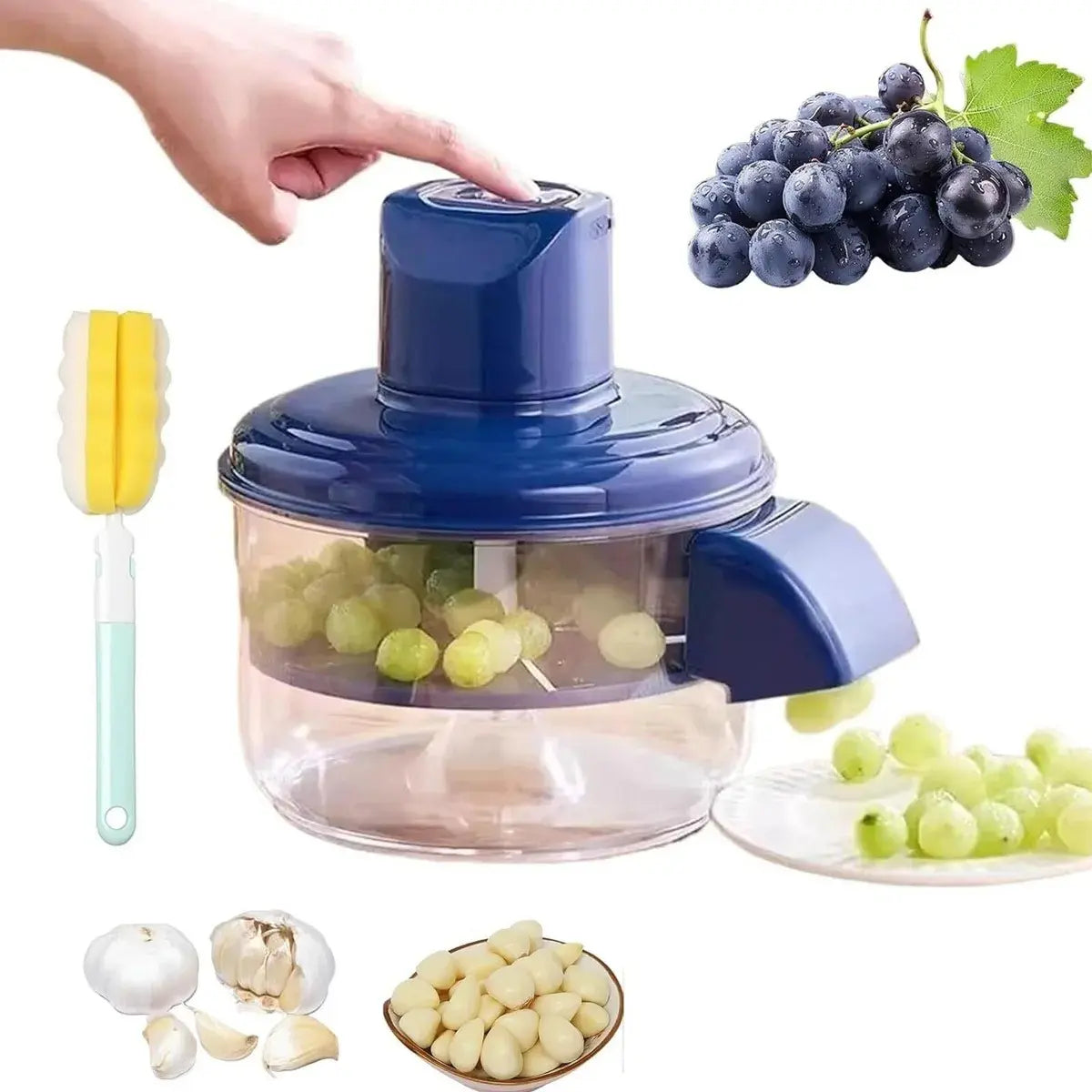 Pelador Eléctrico De Frutas Azul